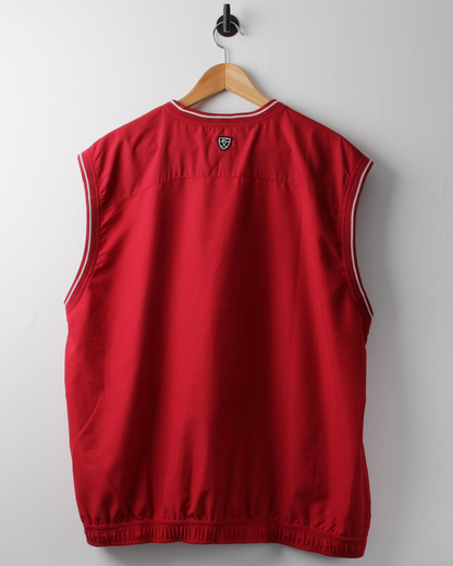 00s Nike Shield Logo Red Golf Vest (L)
