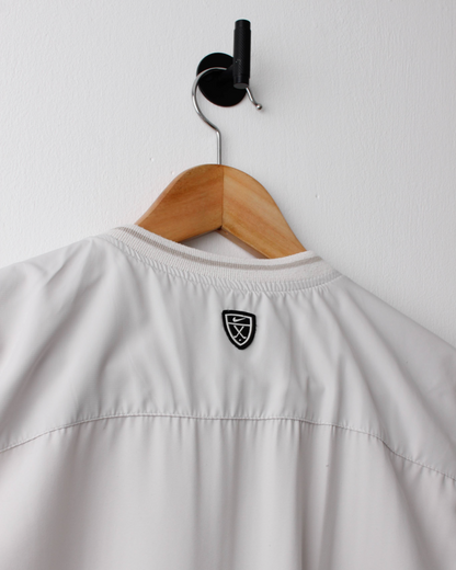 00s Nike Shield Logo White Windbreaker Golf Vest (L)
