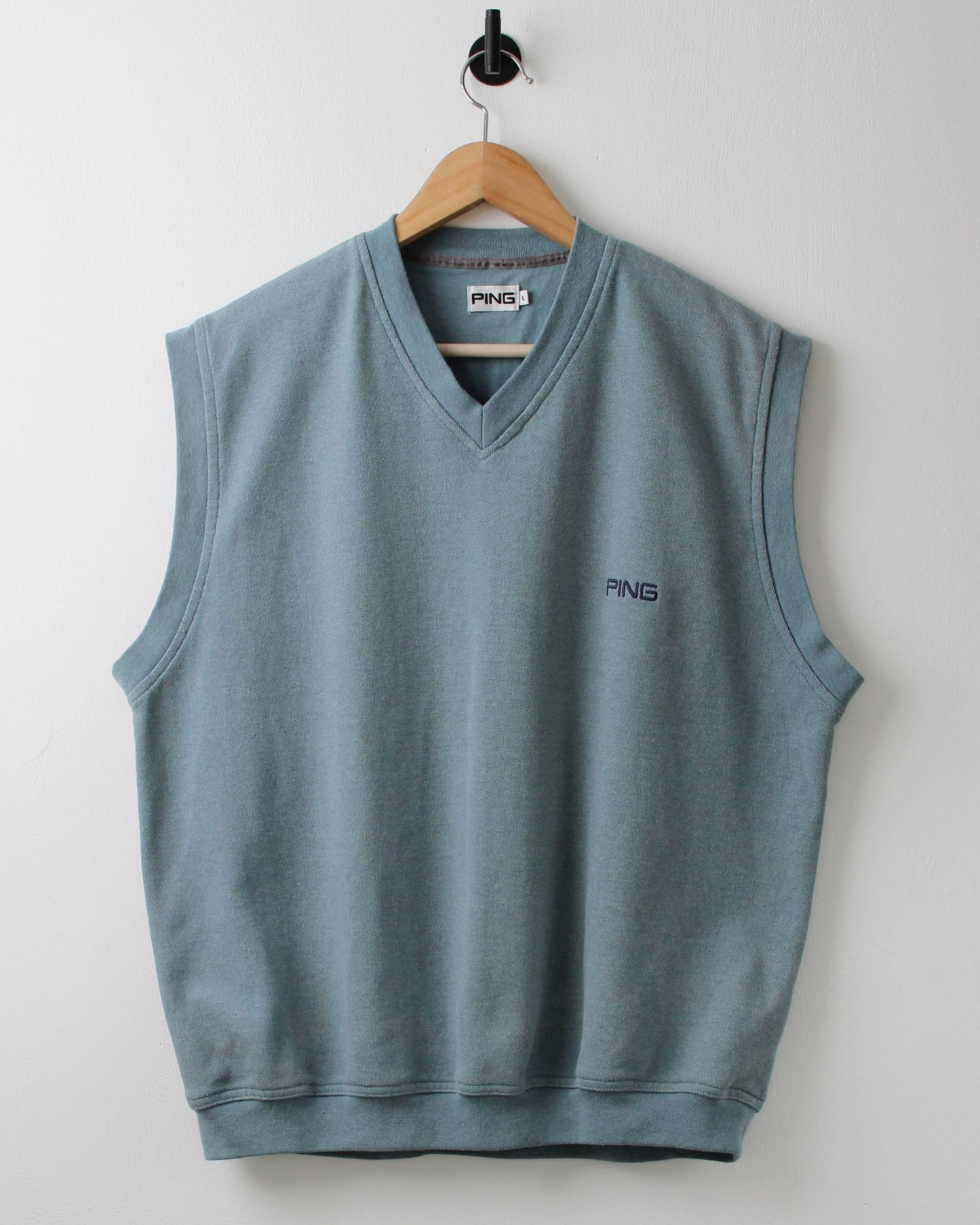 00s Ping ‘Mr Ping’ Logo Blue Golf Vest (M)