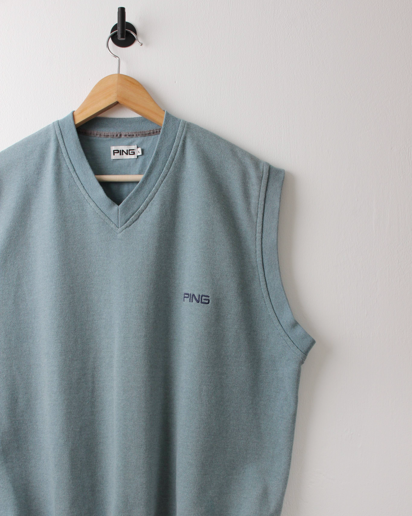 00s Ping ‘Mr Ping’ Logo Blue Golf Vest (M)