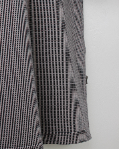 00s Ping Black & Stone Micro Check Polo (M)