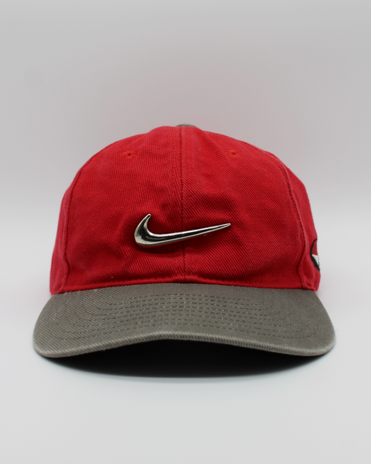 90s Nike Tiger Woods Yin Yang Red & Grey Cap