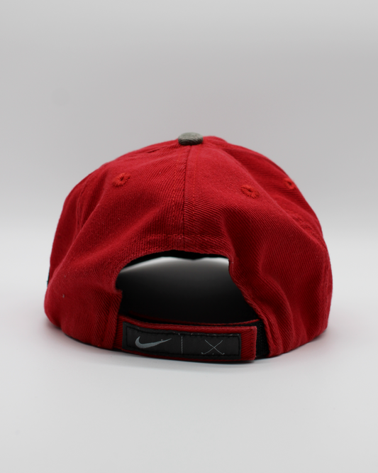 90s Nike Tiger Woods Yin Yang Red & Grey Cap