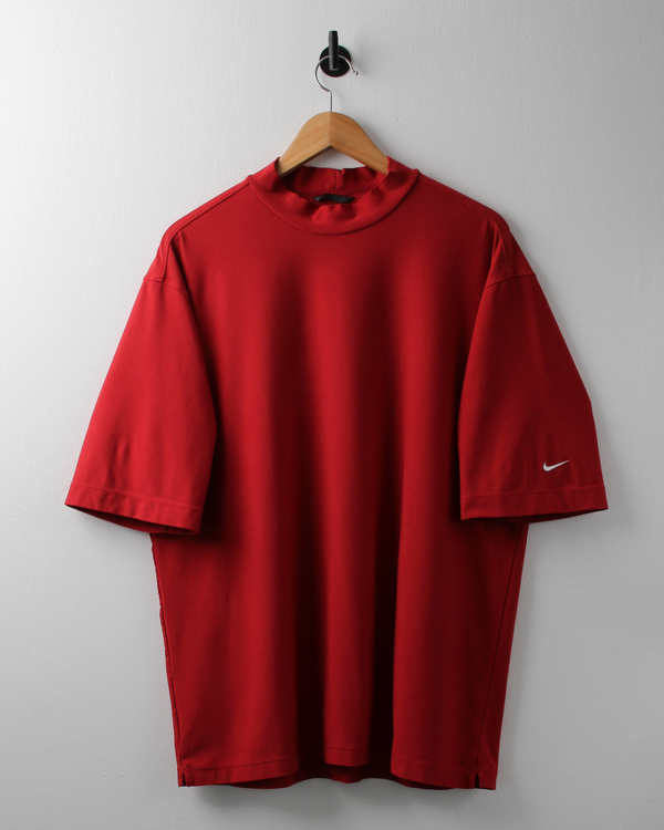 00s Nike Tiger Woods Red Dri-Fit Mock Neck (XL)