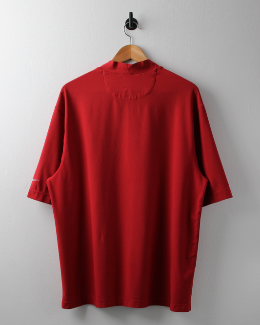 00s Nike Tiger Woods Red Dri-Fit Mock Neck (XL)