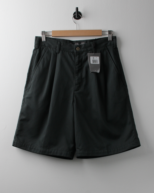 00s Nike Pleated Dark Green Shorts with Tags (30W)