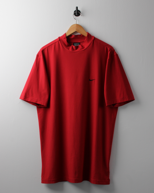 00s Nike Tiger Woods Red Dri-Fit Mock Neck (XL)
