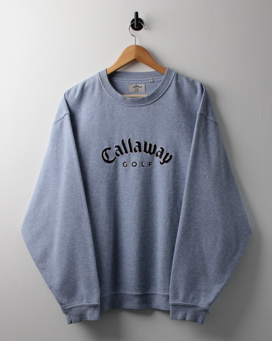 00s Callaway Light Blue Spellout Sweatshirt (L)