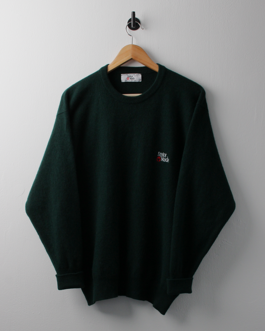 90s TaylorMade Green Lambswool Crewneck Knit (M)
