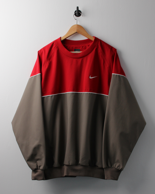 90s Nike Tiger Woods Yin Yang Red & Grey Windbreaker (L)