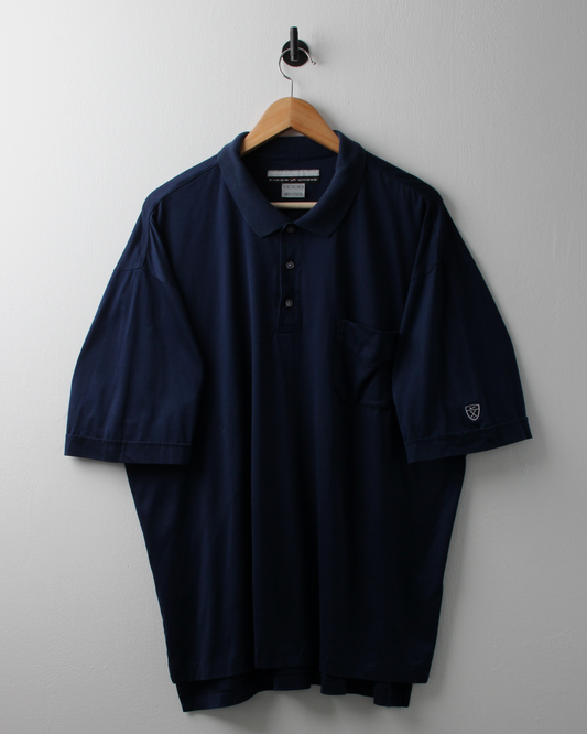 00s Nike Tiger Woods Shield Logo Navy Polo (XL)