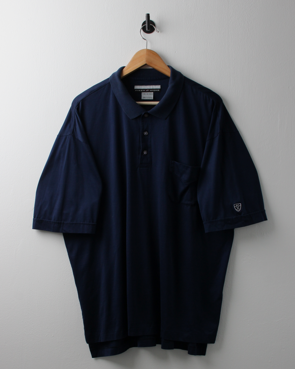 00s Nike Tiger Woods Shield Logo Navy Polo (XL)