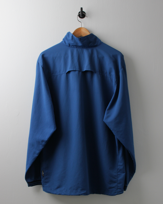 00s Nike Blue Lightweight Quarter Zip Windbreaker (L)