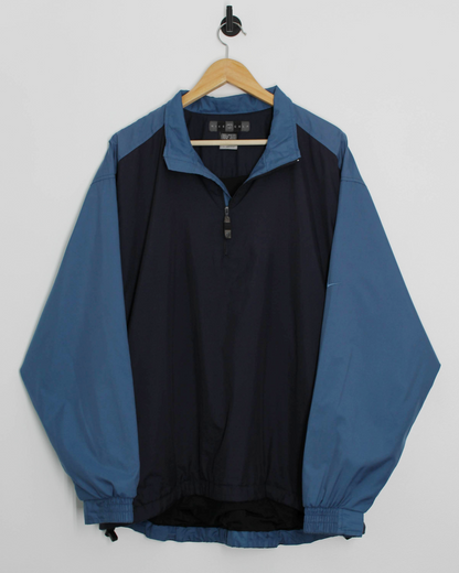 00s Nike Navy/Blue Clima-Fit Quarter Zip Jacket (XL)