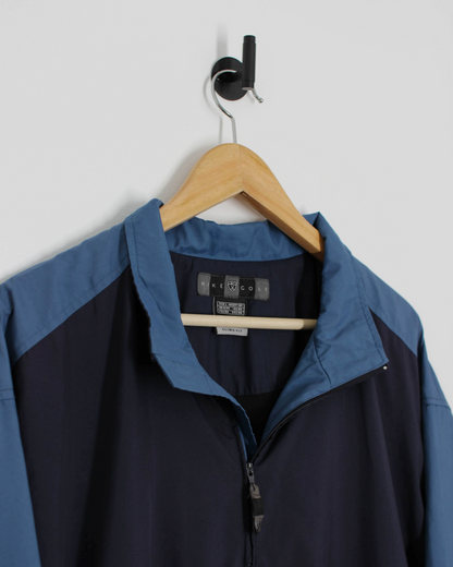 00s Nike Navy/Blue Clima-Fit Quarter Zip Jacket (XL)