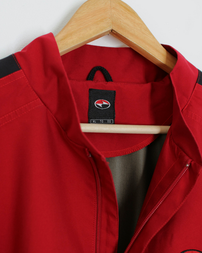 90s Nike Yin-Yang Red Quarter Zip Windbreaker (XL)