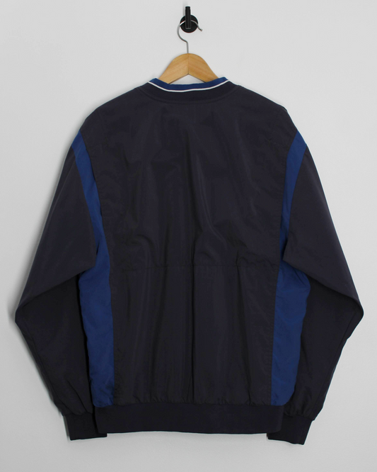00s Nike Navy/Blue V-Neck Windbreaker (M)