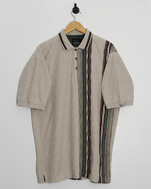 90s Greg Norman Abstract Polo-Shirt (L)