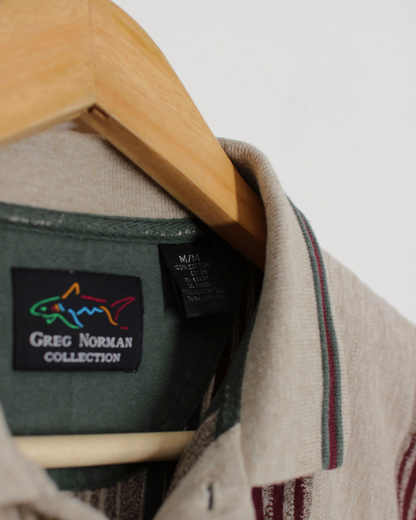 90s Greg Norman Abstract Polo-Shirt (L)
