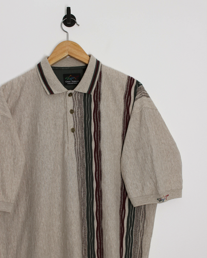 90s Greg Norman Abstract Polo-Shirt (L)