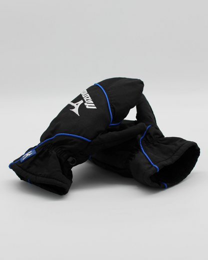 00s Mizuno Black/Blue Thermal Golf Mittens