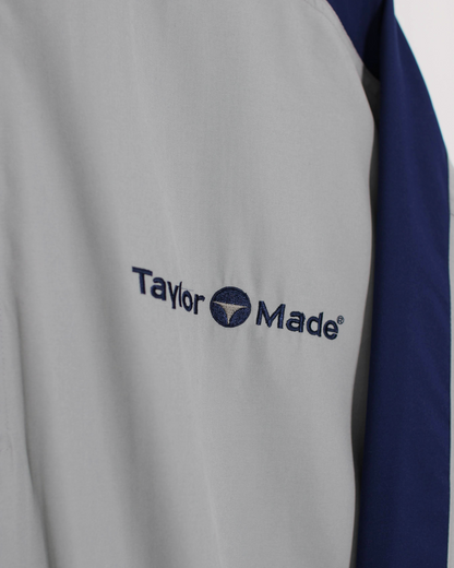 90s TaylorMade Grey/Blue Quarter Zip Jacket (M)