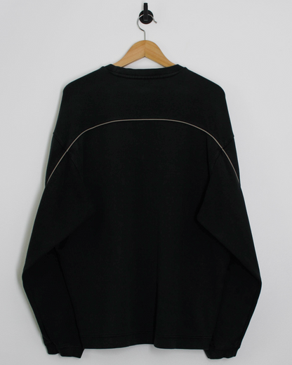 00s Nike Shield Logo Navy Crewneck Sweatshirt (L)