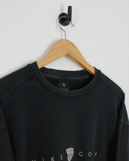 00s Nike Shield Logo Navy Crewneck Sweatshirt (L)