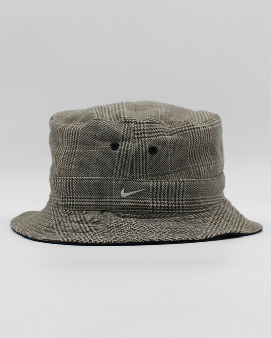 90s Nike Reversible Plaid/Navy Bucket Hat