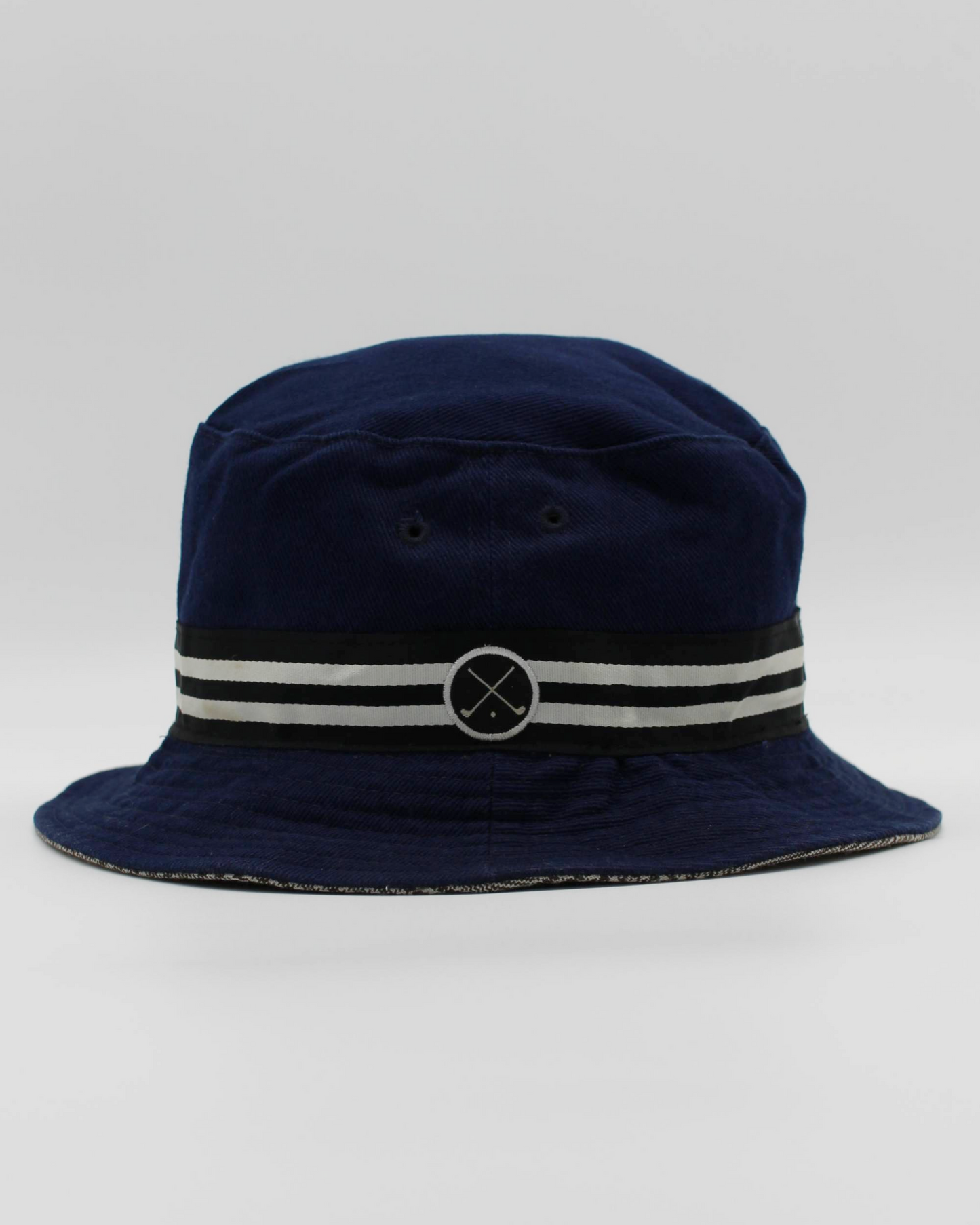 90s Nike Reversible Plaid/Navy Bucket Hat