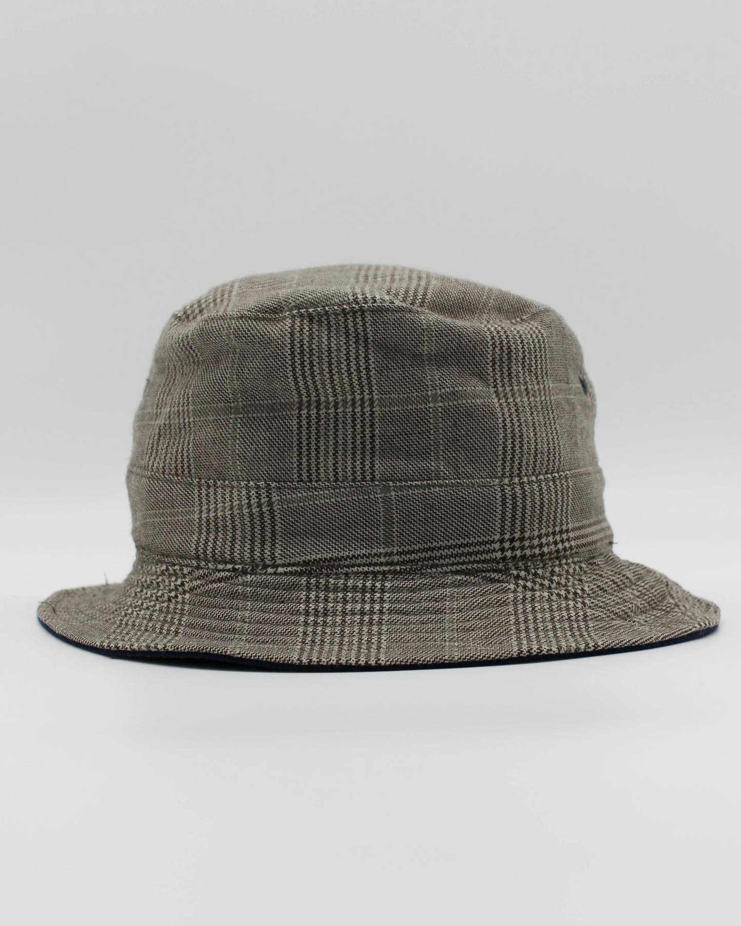 90s Nike Reversible Plaid/Navy Bucket Hat