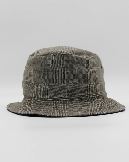 90s Nike Reversible Plaid/Navy Bucket Hat