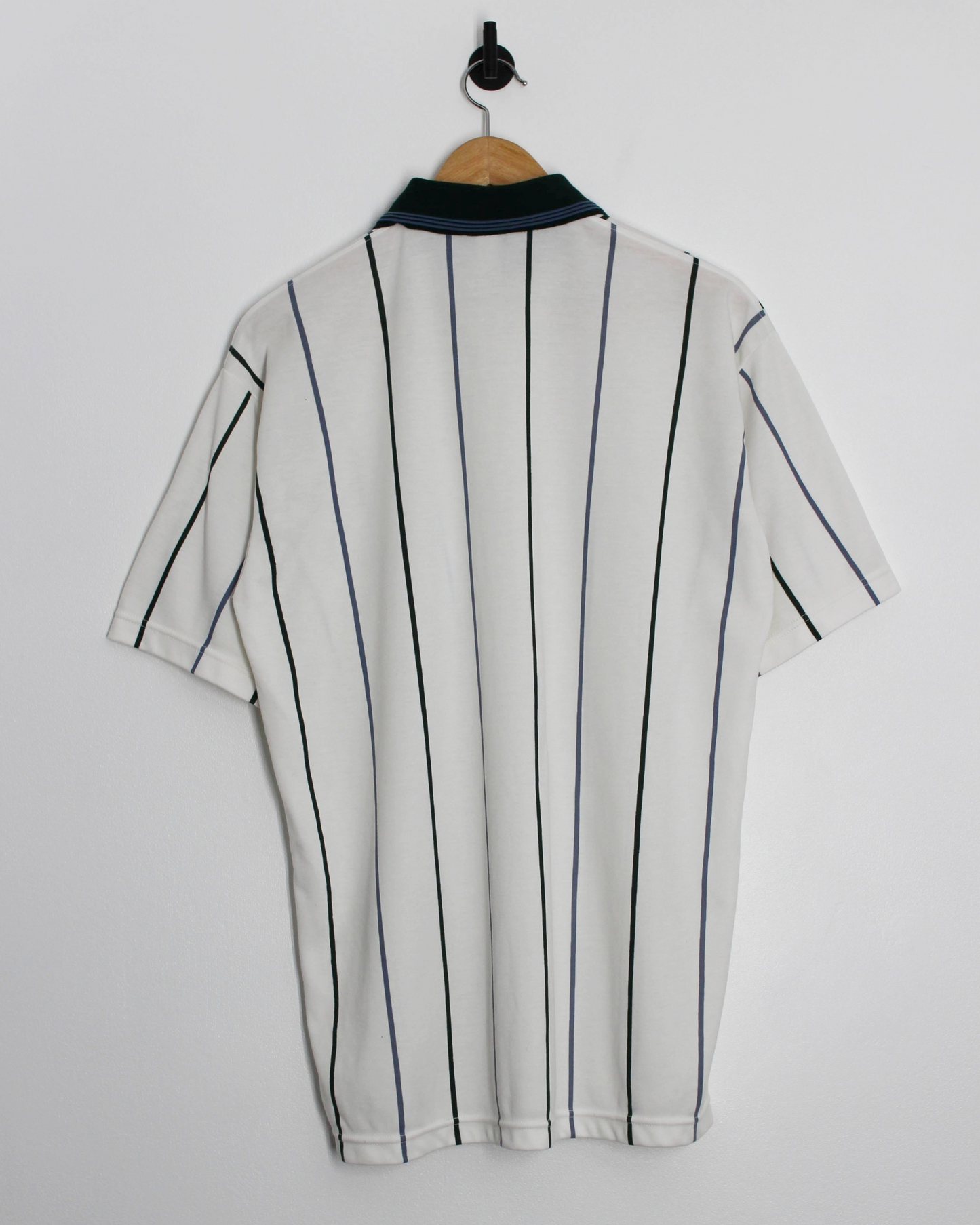 90s Callaway USA Collection White Striped polo-Shirt (L)