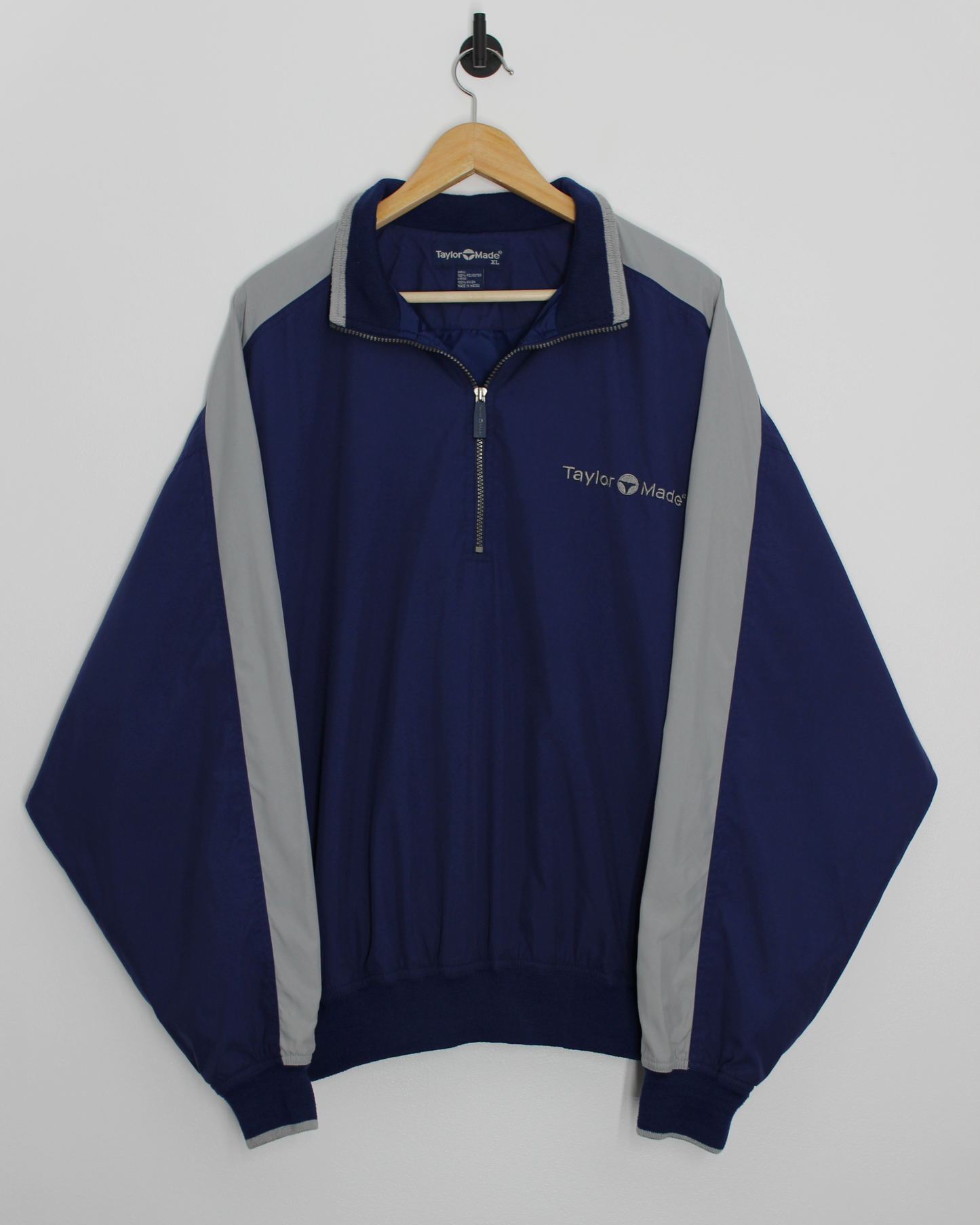 90s TaylorMade Blue/Grey Quarter Zip Jacket (XL)