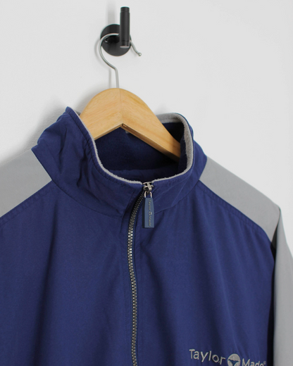 90s TaylorMade Blue/Grey Quarter Zip Jacket (XL)