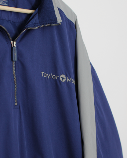 90s TaylorMade Blue/Grey Quarter Zip Jacket (XL)