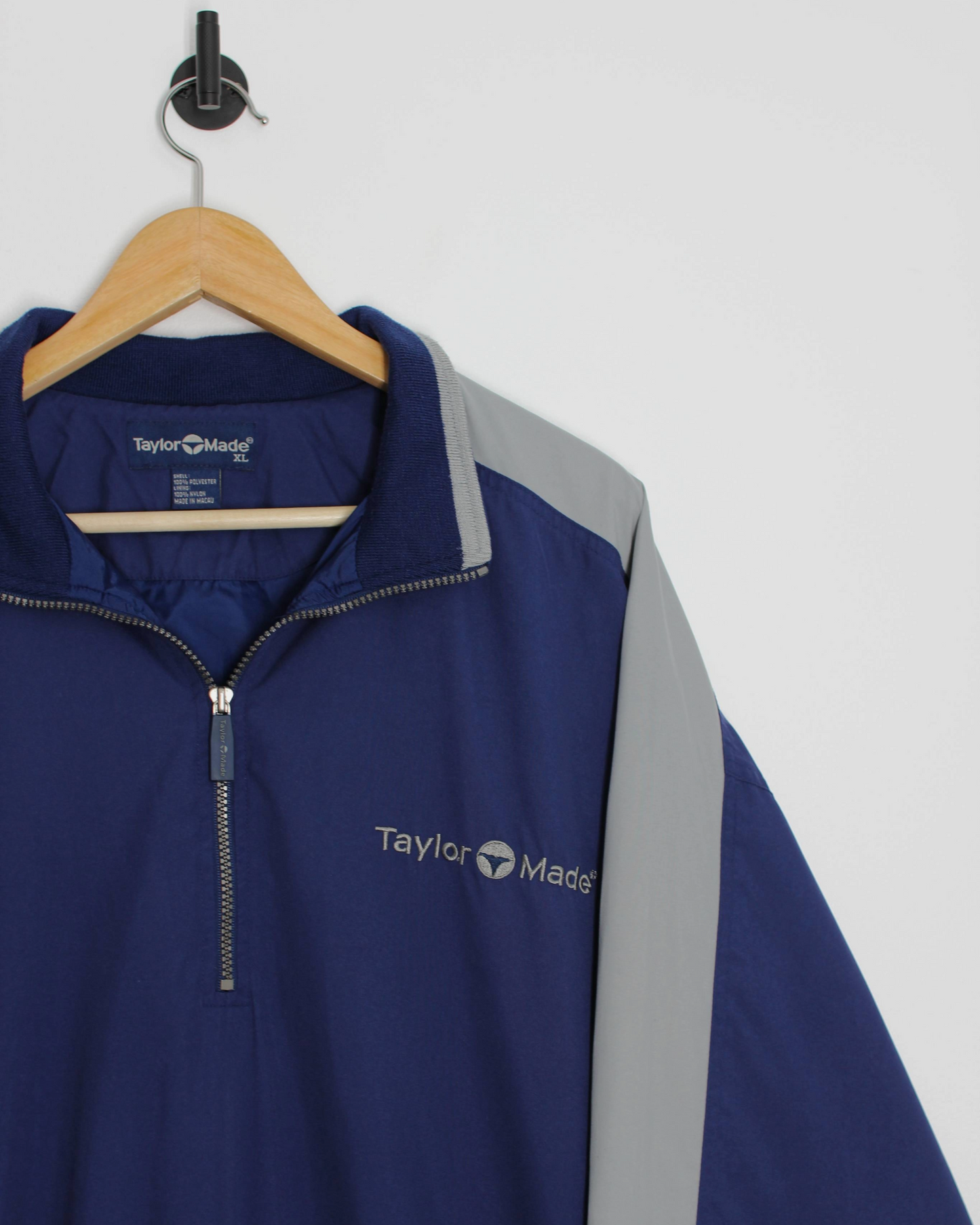 90s TaylorMade Blue/Grey Quarter Zip Jacket (XL)