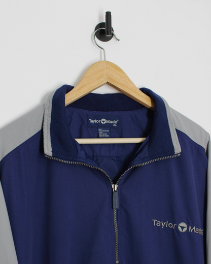 90s TaylorMade Blue/Grey Quarter Zip Jacket (XL)