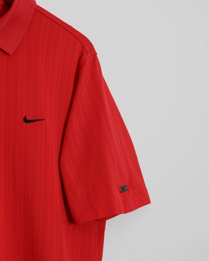 00s Nike Tiger Woods Red Polo-Shirt (M)