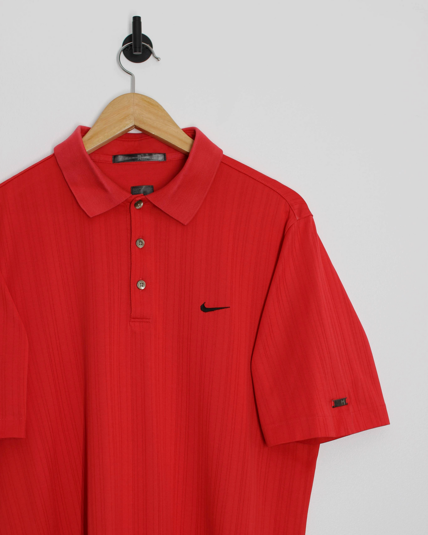 00s Nike Tiger Woods Red Polo-Shirt (M)
