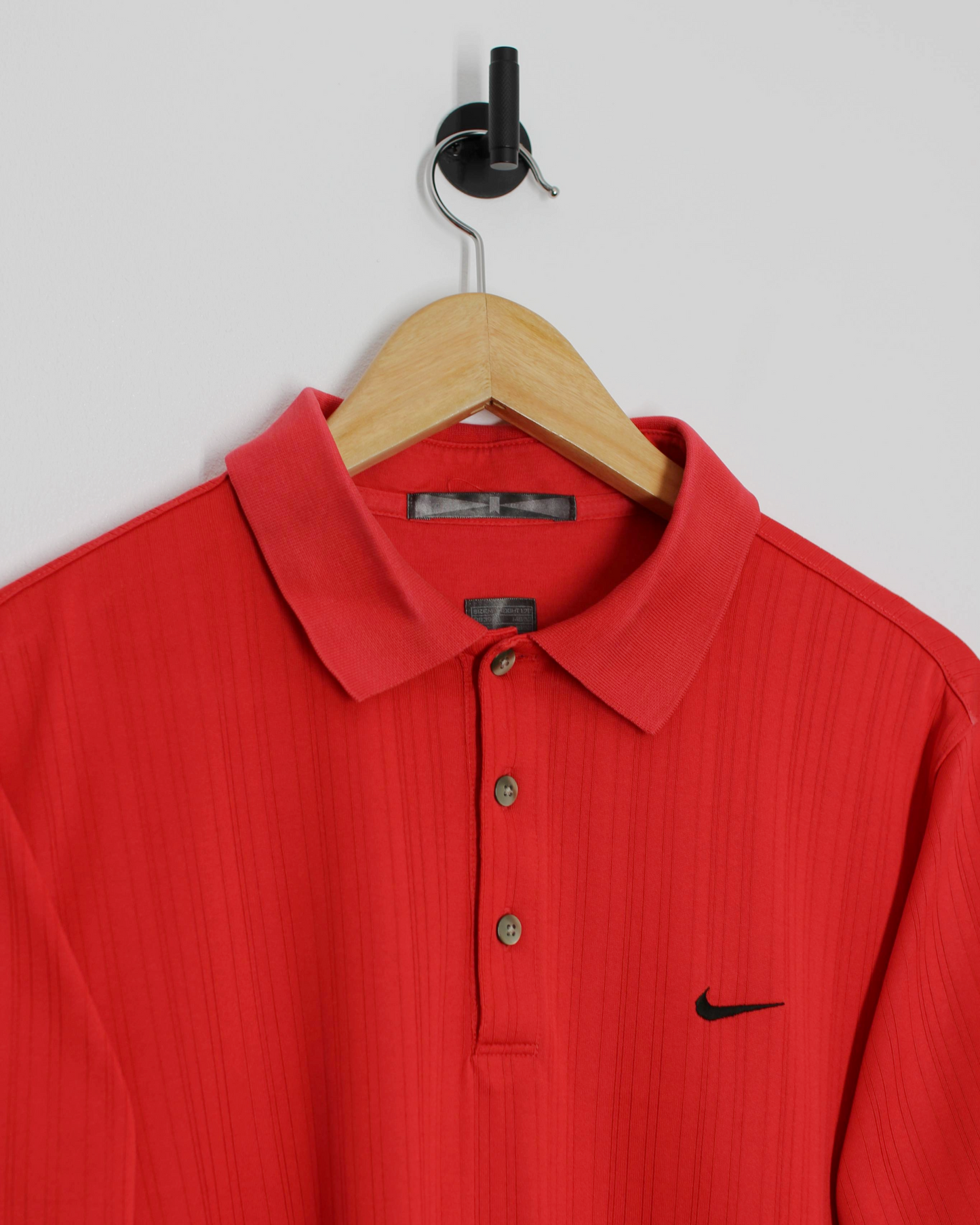 00s Nike Tiger Woods Red Polo-Shirt (M)