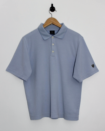 00s Nike Shield Logo Light Blue Polo-Shirt (S)