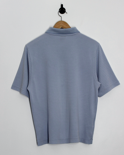 00s Nike Shield Logo Light Blue Polo-Shirt (S)