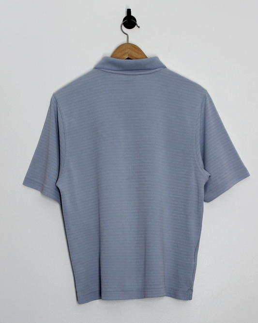 00s Nike Shield Logo Light Blue Polo-Shirt (S)