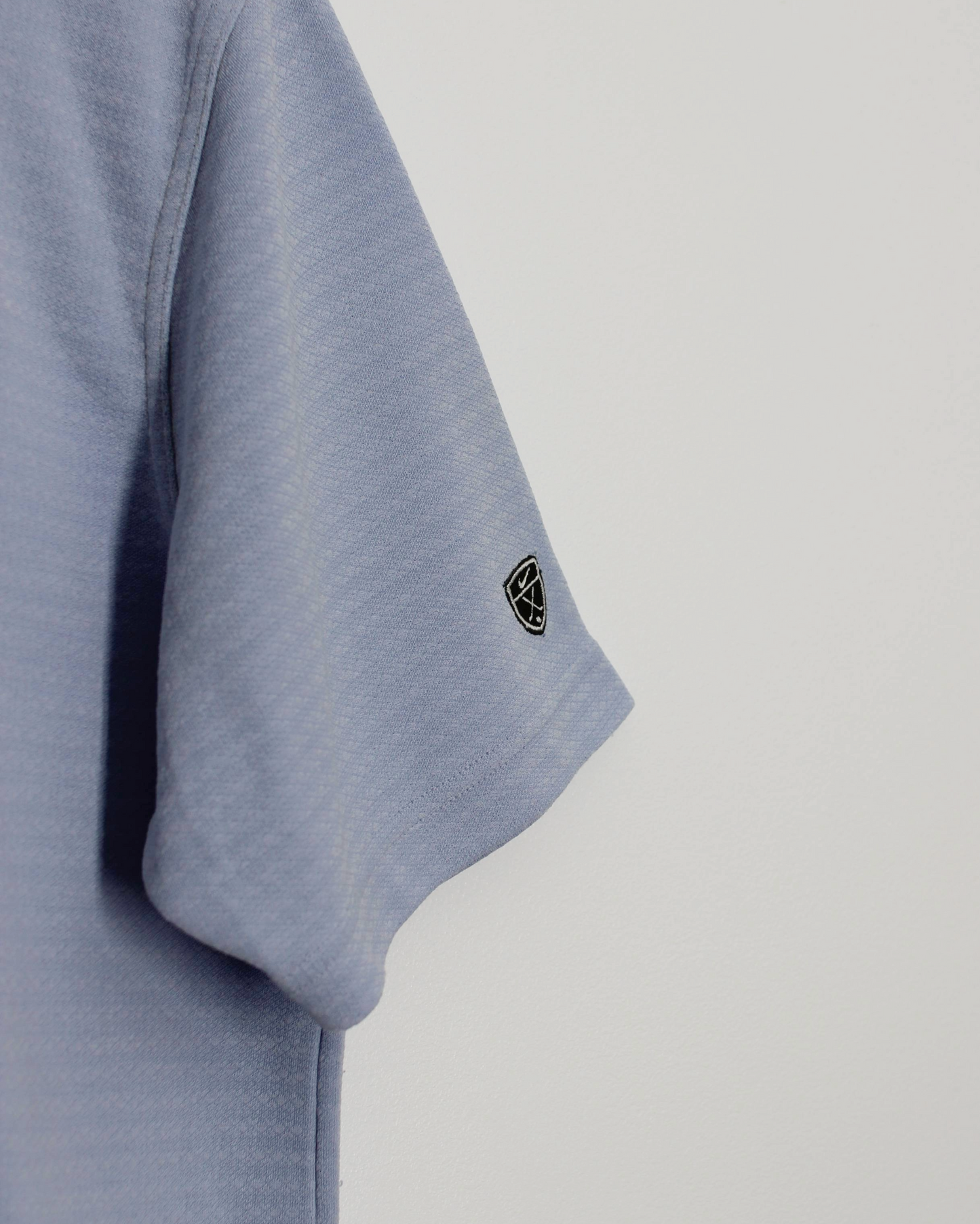 00s Nike Shield Logo Light Blue Polo-Shirt (S)