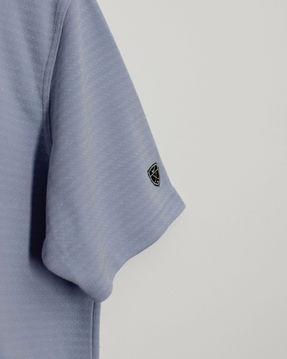 00s Nike Shield Logo Light Blue Polo-Shirt (S)