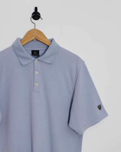 00s Nike Shield Logo Light Blue Polo-Shirt (S)