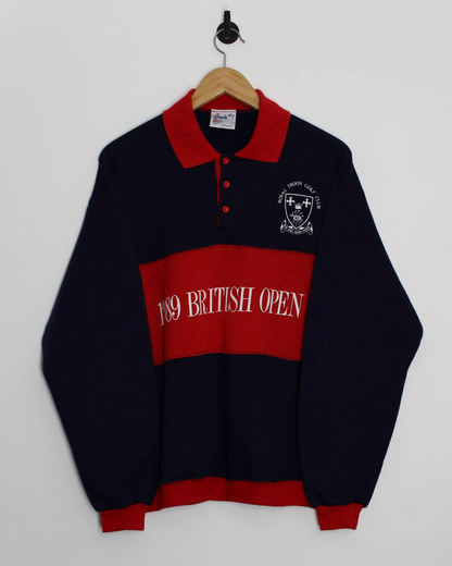 1989 British Open Royal Troon Long Sleeve Polo-Shirt (M)