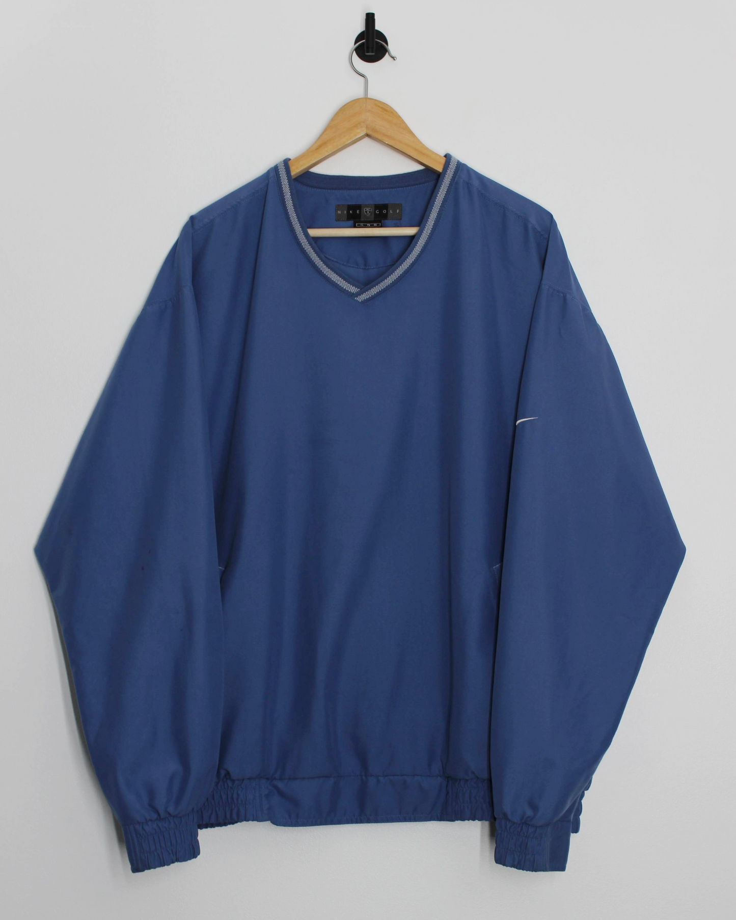 00s Nike Light Blue V-Neck Windbreaker (XL)