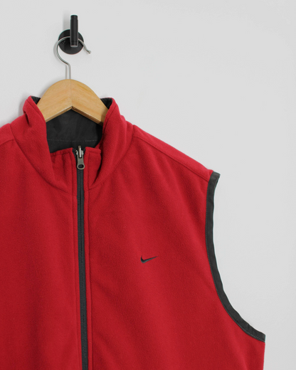 00s Nike Reversible Red/Grey Golf Vest (M)